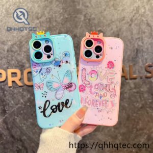 cat ear camera colorful painting phone case