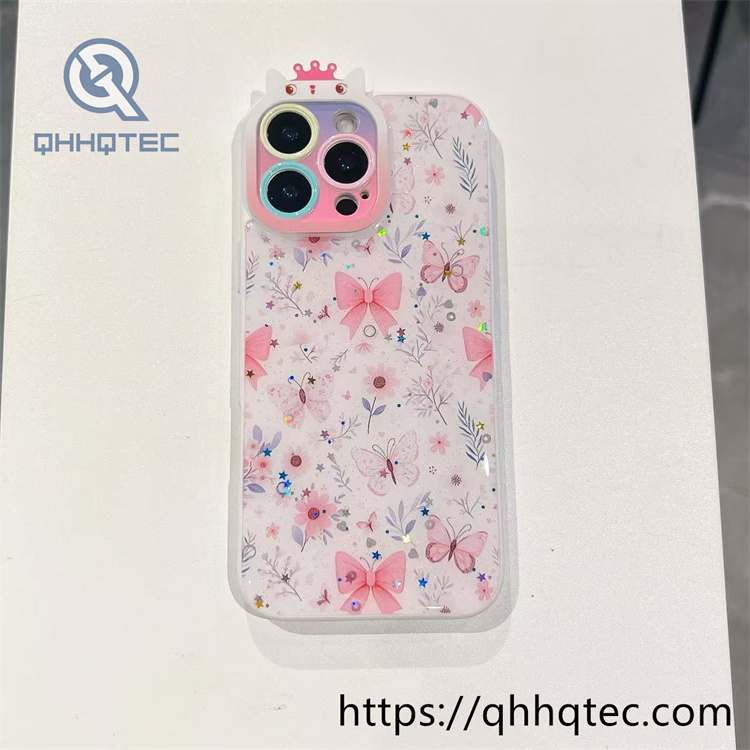 cat ear camera colorful painting 2 in 1 case
