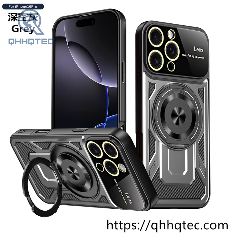 armor design round invisible bracket pop case (复制)