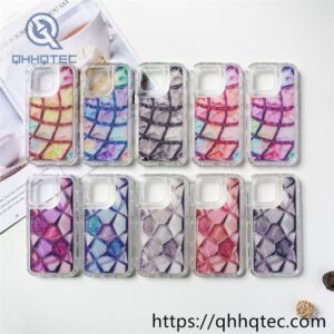 fragments grids design 3 in 1 phone case