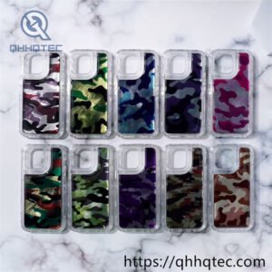 gold silver spot pattern design 3 in 1 case