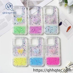 two color glitter sequins decoration 3 in 1 case