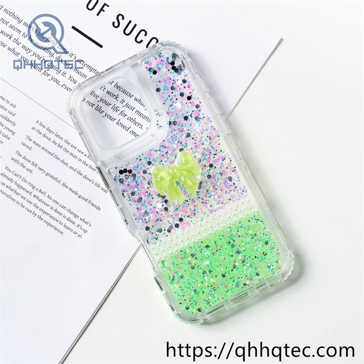 two color glitter sequins decoration 3 in 1 case