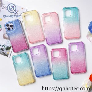 full sequins gradient colors 3 in 1 case