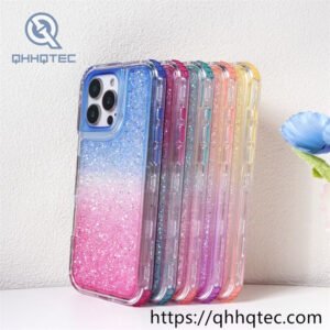 full sequins gradient colors 3 in 1 case