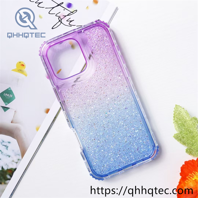 full sequins gradient colors 3 in 1 case