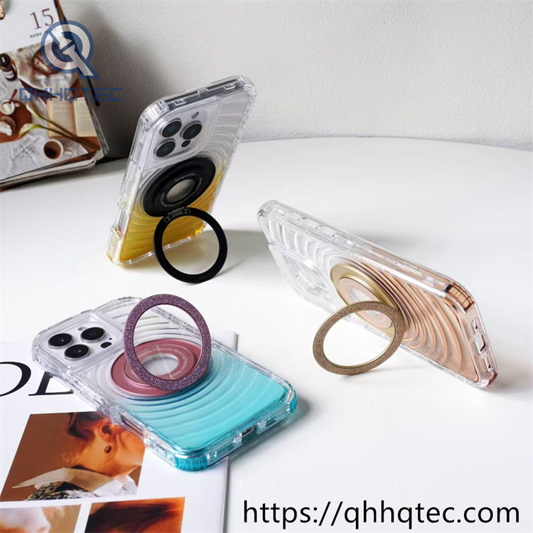 wave texture 3 in 1 transparent magsafe case (复制)