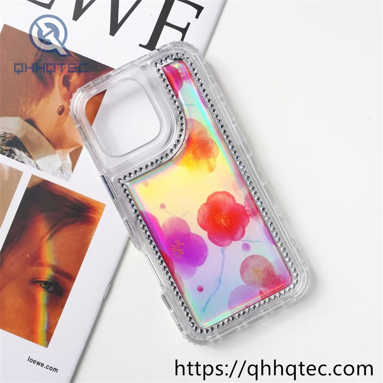 fantasy flower 3 in 1 diamonds phone case