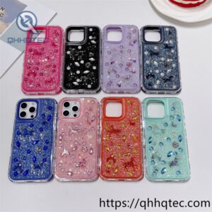 full diamonds shining 3 in 1 castle horse case