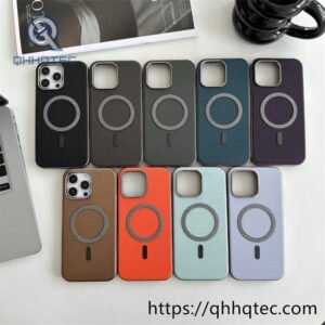 leather fabric electroplating magnetic case