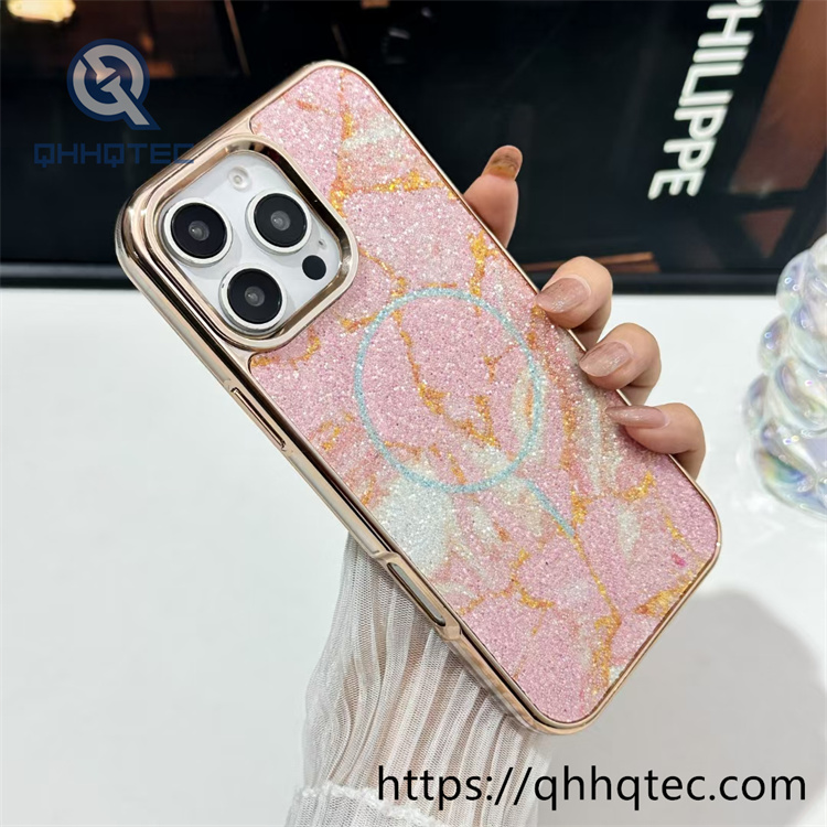 dreamy starry sky gold magnetic phone case