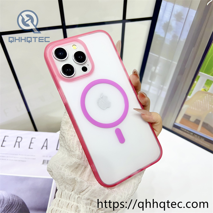 high transparent magnetic case with len bracket (复制)