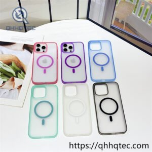 high transparent magnetic case with len bracket (复制)