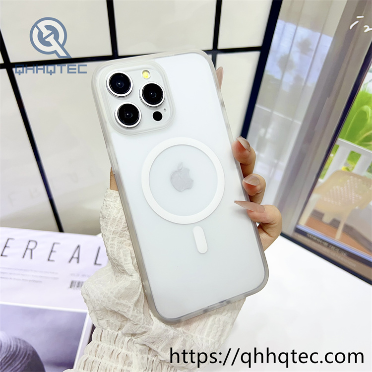 high transparent magnetic case with len bracket (复制)