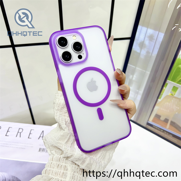 high transparent magnetic case with len bracket (复制)