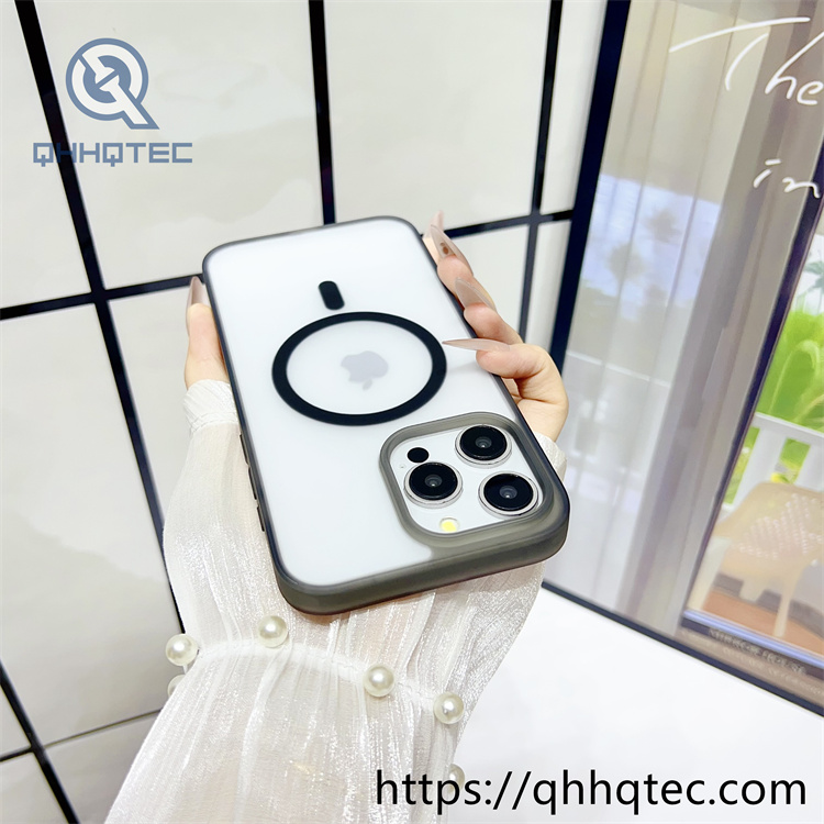 high transparent magnetic case with len bracket (复制)