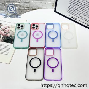 skin texture frame magsafe circle two colors case