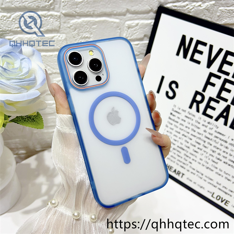 skin texture frame magsafe circle two colors case