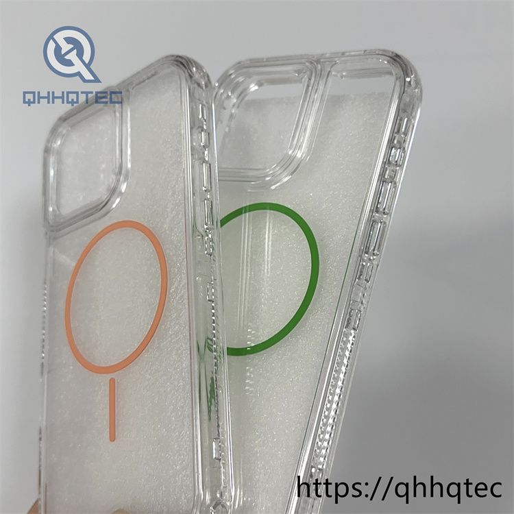 clear high transparent 3 in 1 durable magnetic case