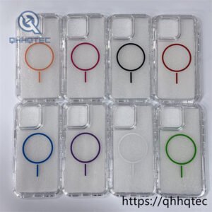clear high transparent 3 in 1 durable magnetic case