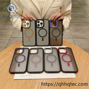 camera metal magsafe case anti slip frame