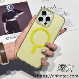 transparent new circle magnetic case