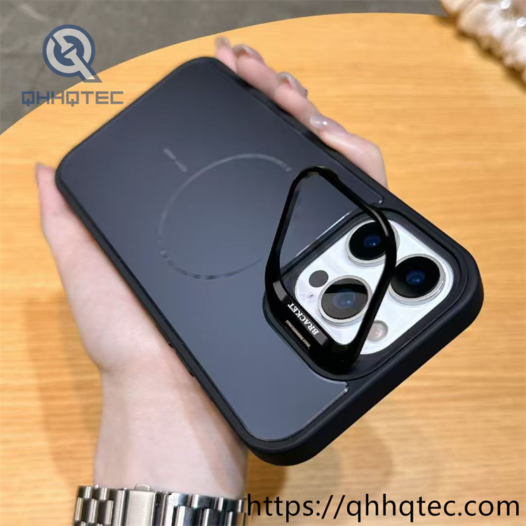 mirror bright solid color magnetic pop case