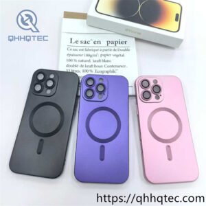 cd texture metallic paint magnetic phone case