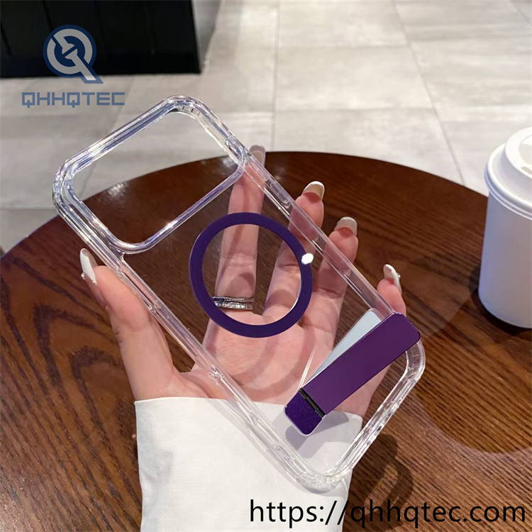 acrylic phone case with straight bracket