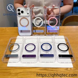 acrylic phone case with straight bracket