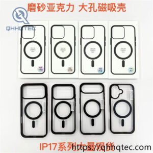 black transparent acrylic case with box