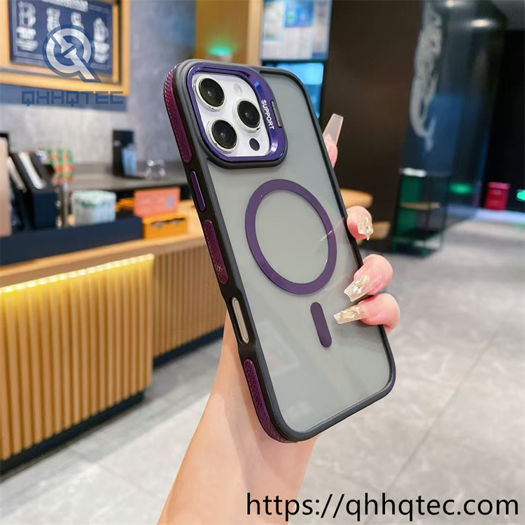 double color anti slip magsafe matte case for iphone 14 pro max