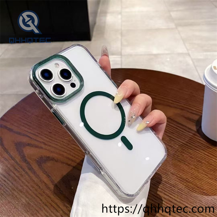 iphone 16 pro diamond transparent magnetic case