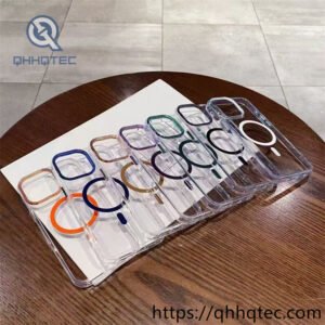iphone 16 pro diamond transparent magnetic case