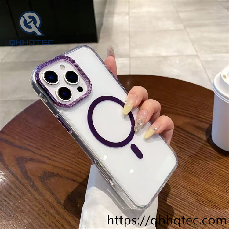 iphone 16 pro diamond transparent magnetic case