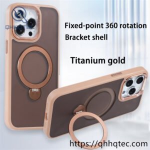 magnetic cover,anti-slip side,double color,embedded design,metal bracket,Fixed-point 360 rotation,pop case