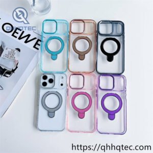 transparent embedded circular ring bracket case