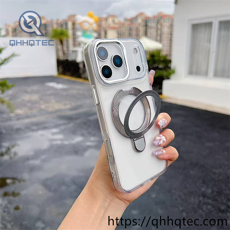 transparent embedded circular ring bracket case