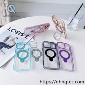 transparent embedded circular ring bracket case