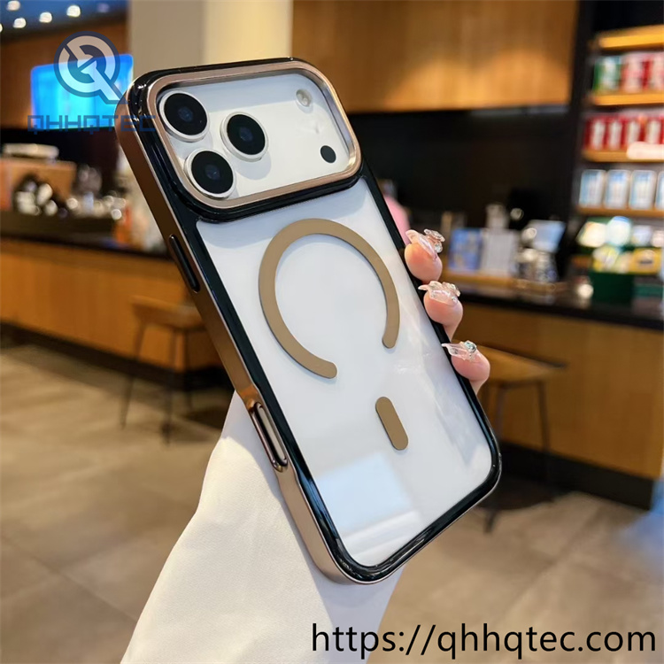 smooth acrylic magnetic metal phone case