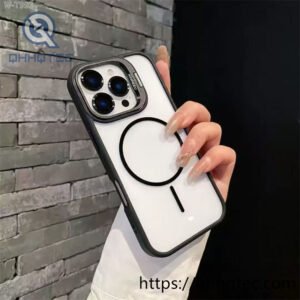 high quality transparent small circle magnetic case
