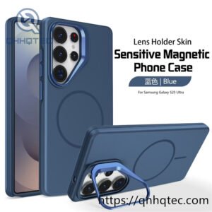 lens holder skin sensitive magnetic silicone phone case