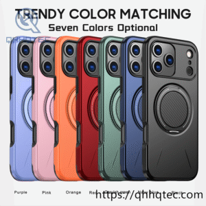 120 degree rotatable carbon fiber bracket magnetic hard case