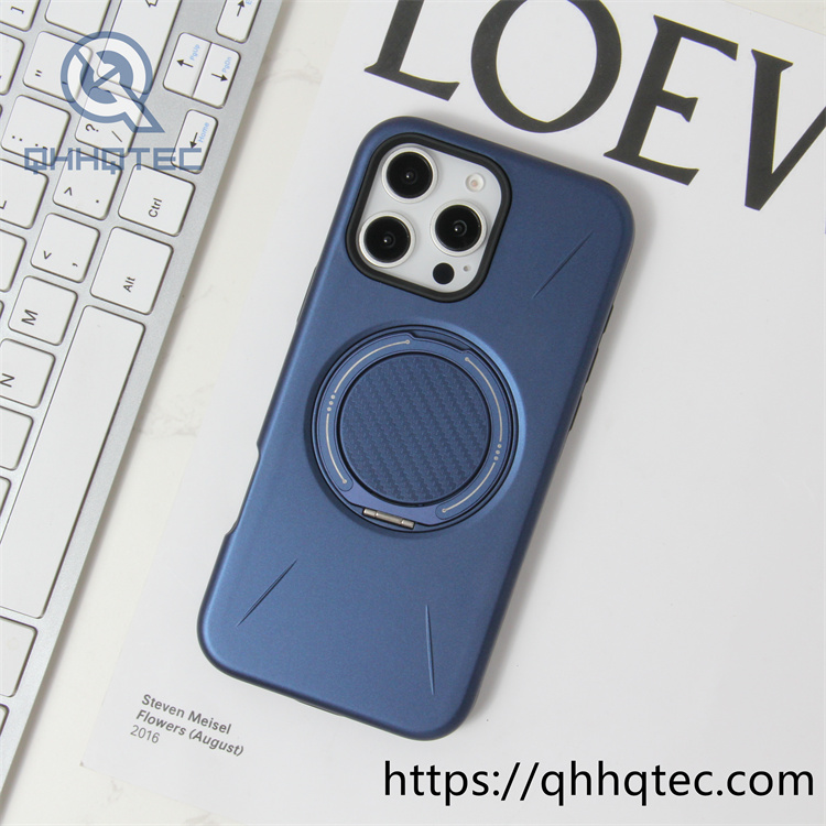 120 degree rotatable carbon fiber bracket magnetic hard case