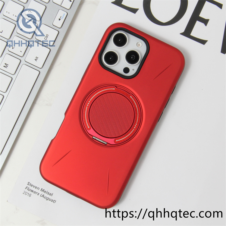 120 degree rotatable carbon fiber bracket magnetic hard case