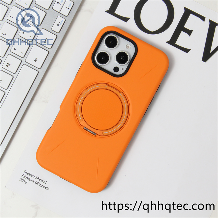 120 degree rotatable carbon fiber bracket magnetic hard case