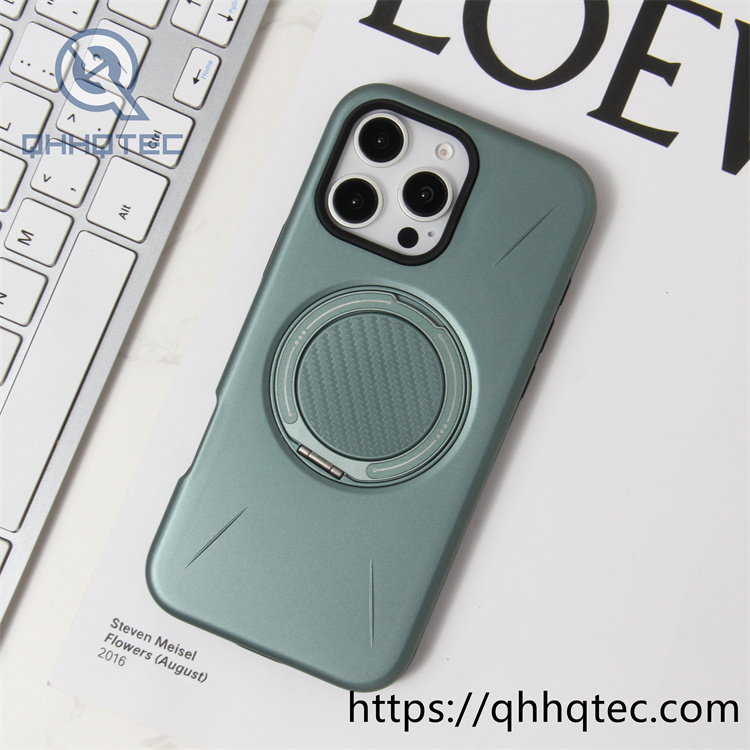 120 degree rotatable carbon fiber bracket magnetic hard case