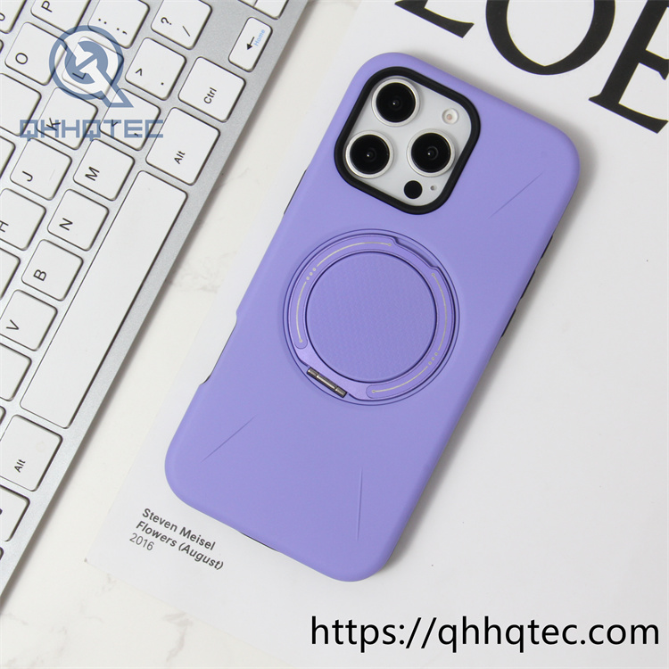 120 degree rotatable carbon fiber bracket magnetic hard case