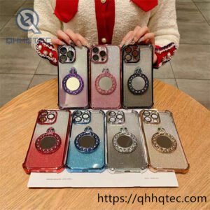 glitter transparent anti drop iphone case