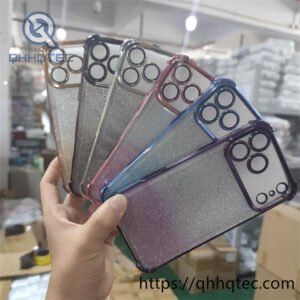 glitter transparent anti drop iphone case